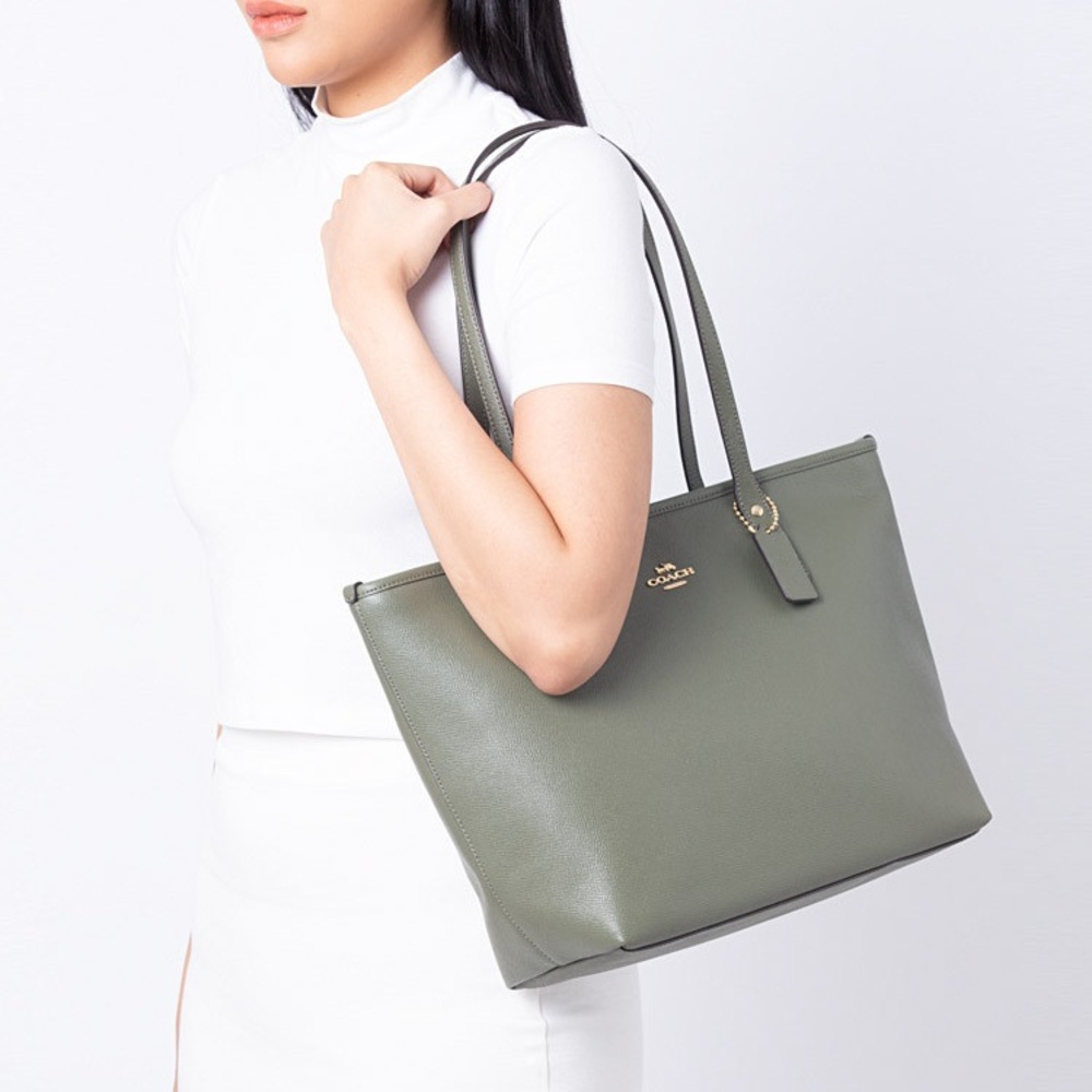 Coach tote bag military green